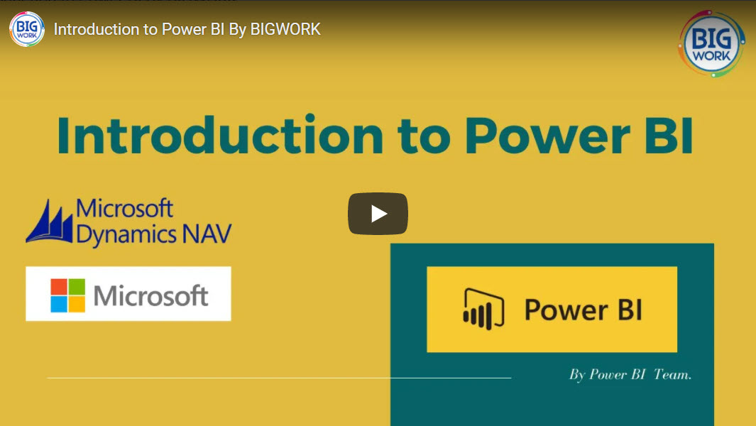 Introduction to Power BI By BIGWORK